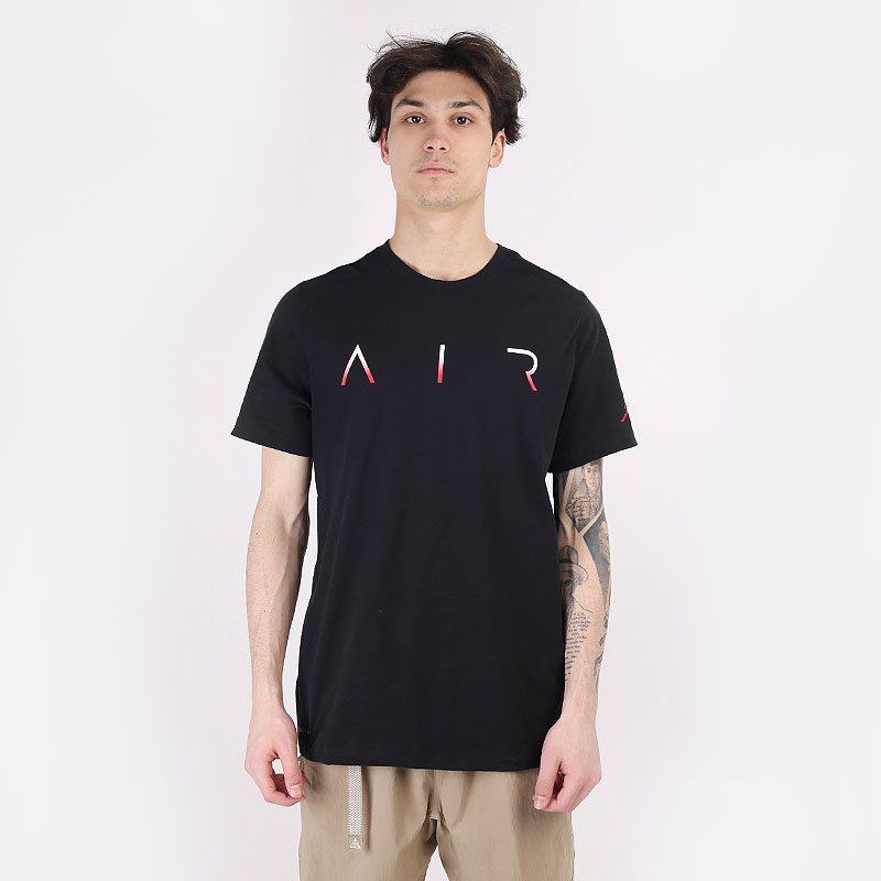 мужская черная футболка Jordan Jumpman Air Short-Sleeve T-Shirt CV3421-010 - цена, описание, фото 3